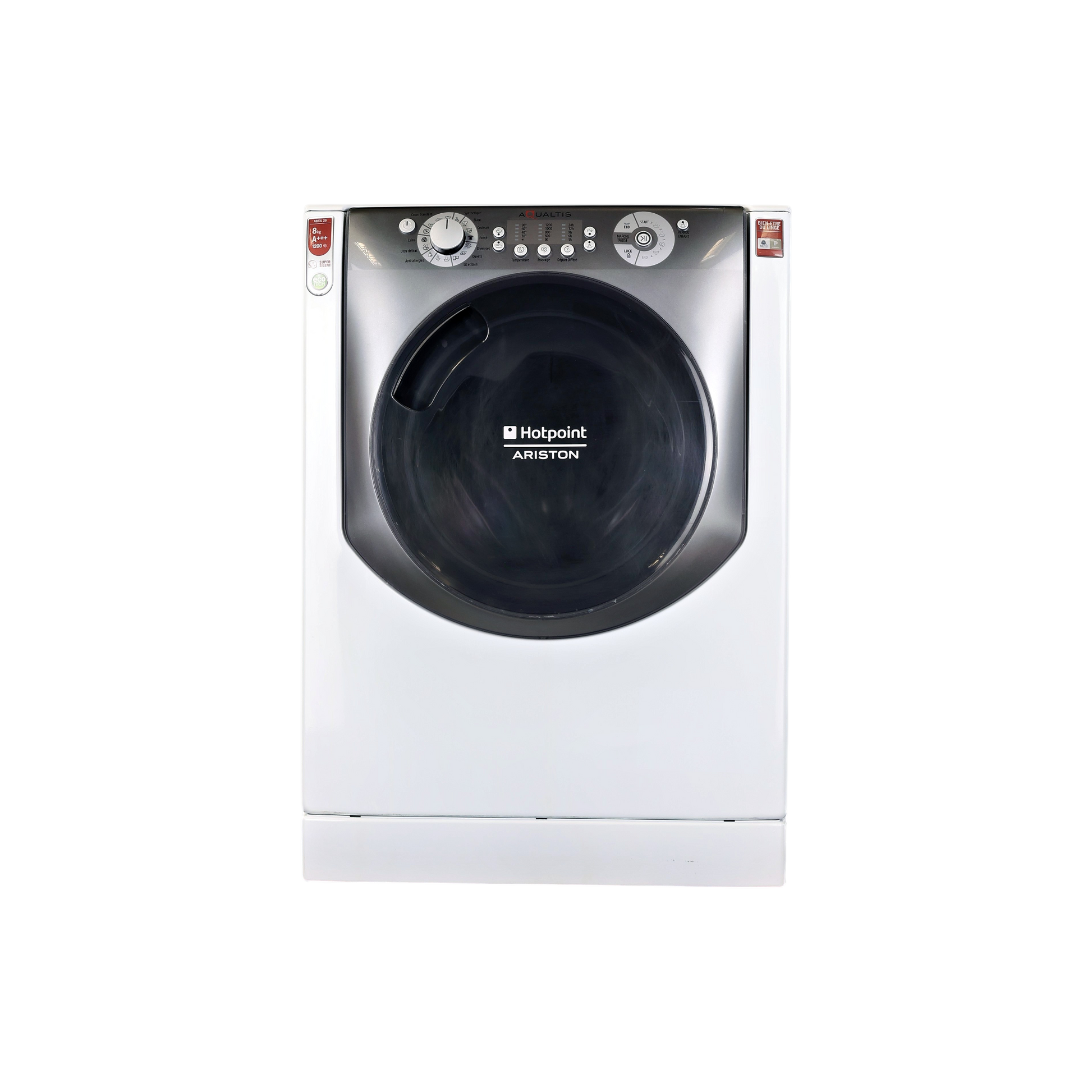 Lave-Linge Hublot 8 kg Reconditionné HOTPOINT AQ83L 29 FR : vue de face
