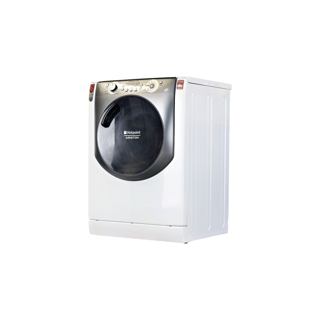 Lave-Linge Hublot 8 kg Reconditionné HOTPOINT AQ83L 29 FR : vue du côté gauche