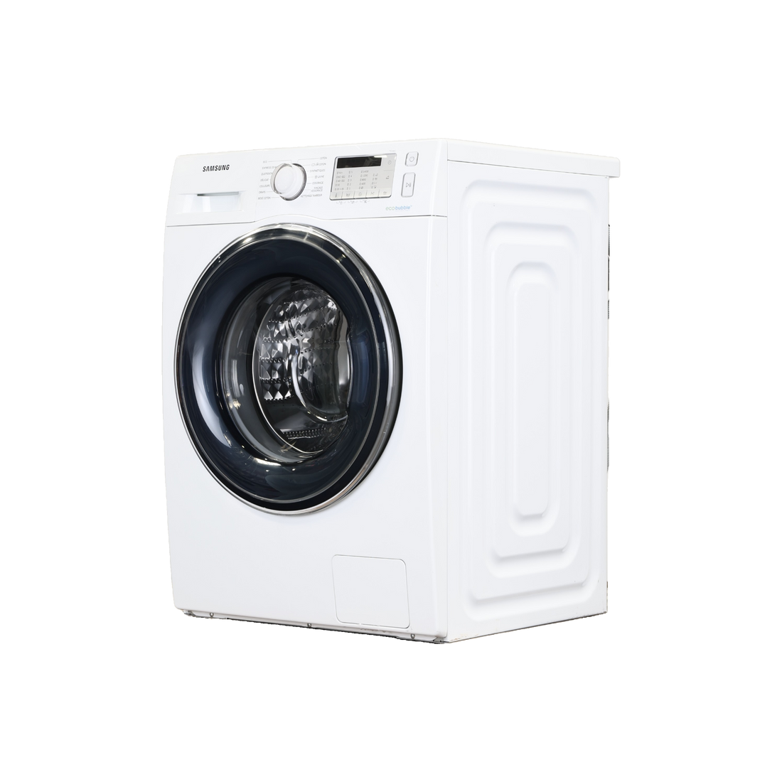 Lave-Linge Hublot 8 kg Reconditionné SAMSUNG WW80J5555FW : vue du côté gauche