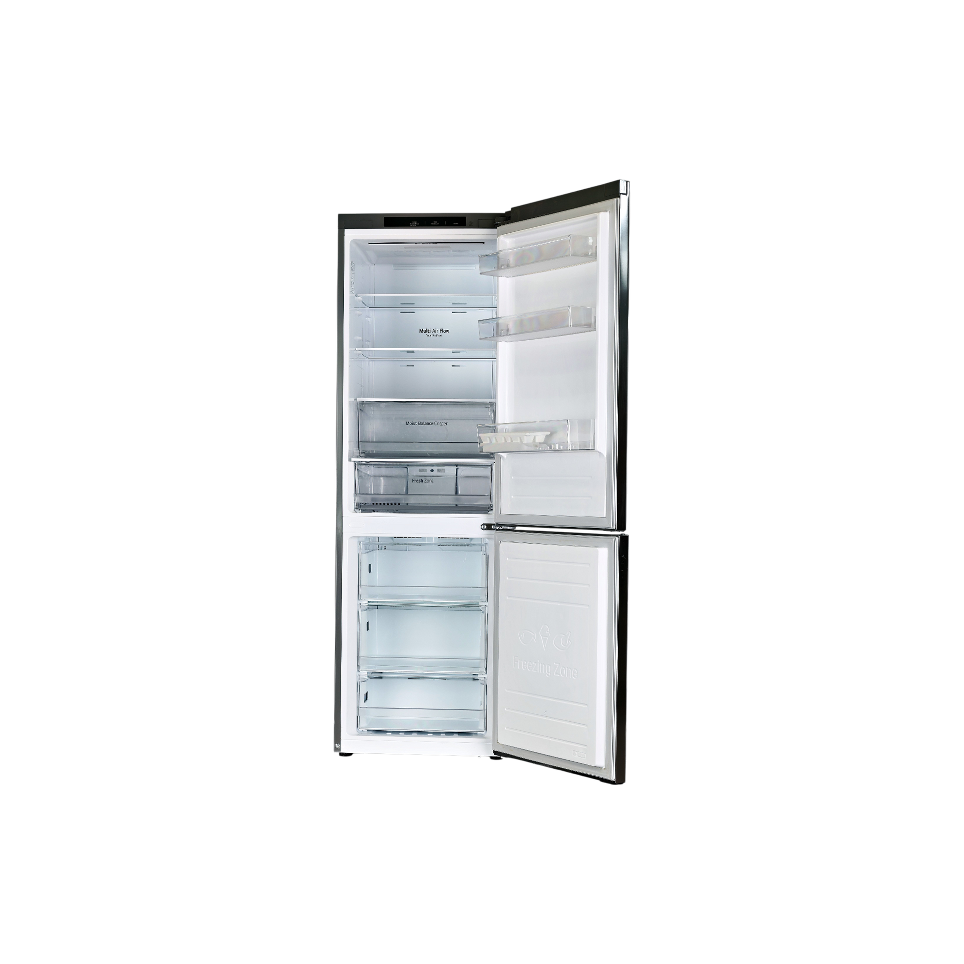 Réfrigérateur Avec Congélateur 341 L Reconditionné LG GBB61PZJEN : vue de l'intérieur