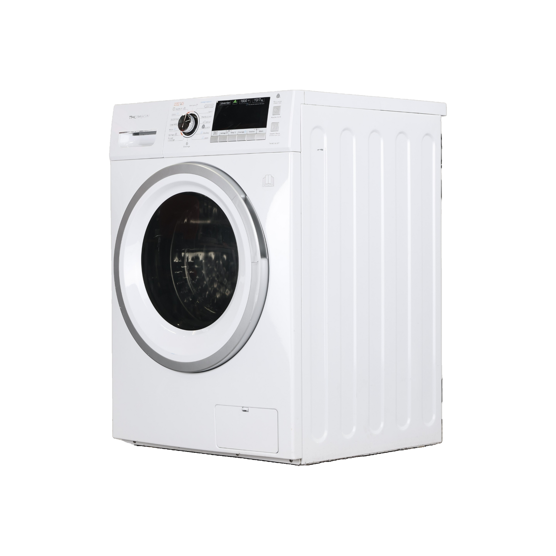 Lave-Linge Sechant 10 kg Reconditionné THOMSON THWD16107 : vue du côté gauche