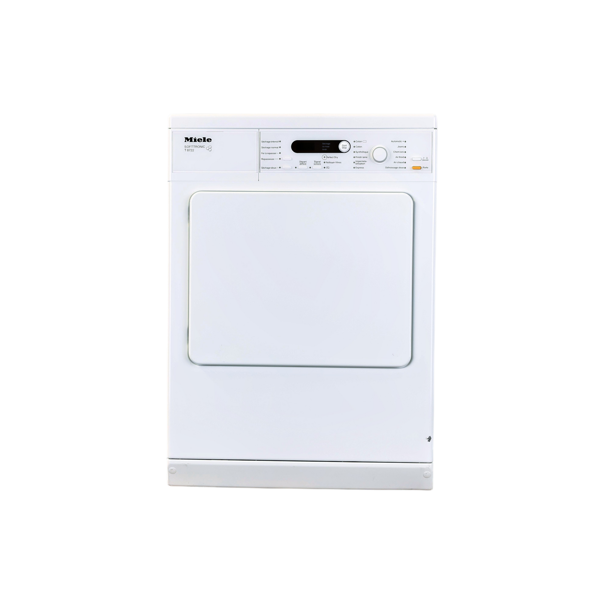 Seche-Linge Evacuation 7 kg Reconditionné MIELE T 8722 : vue de face