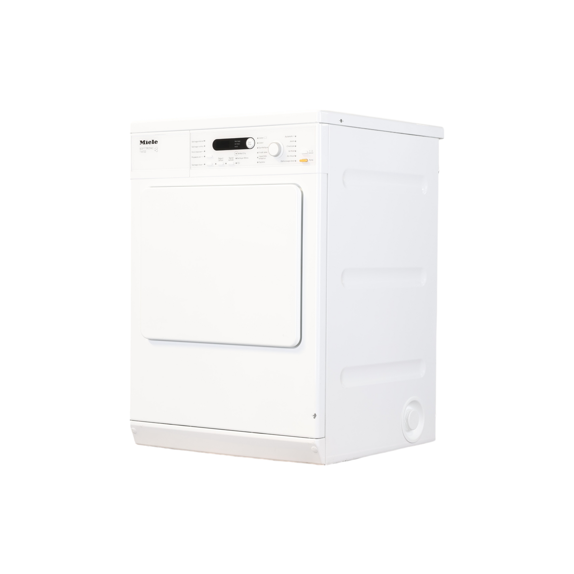 Seche-Linge Evacuation 7 kg Reconditionné MIELE T 8722 : vue du côté gauche