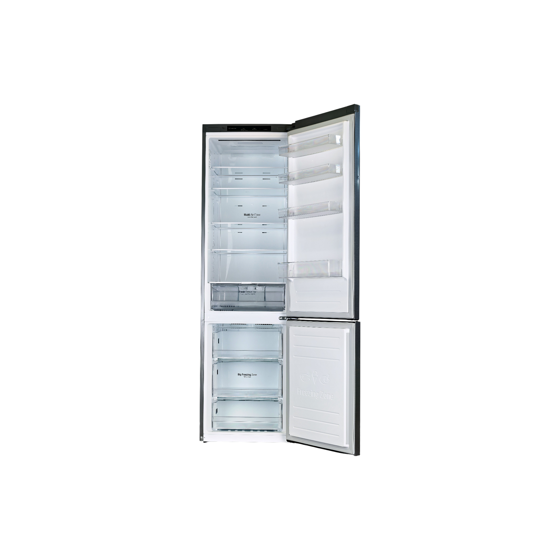Réfrigérateur Avec Congélateur 384 L Reconditionné LG GBP62DSSFR : vue de l'intérieur