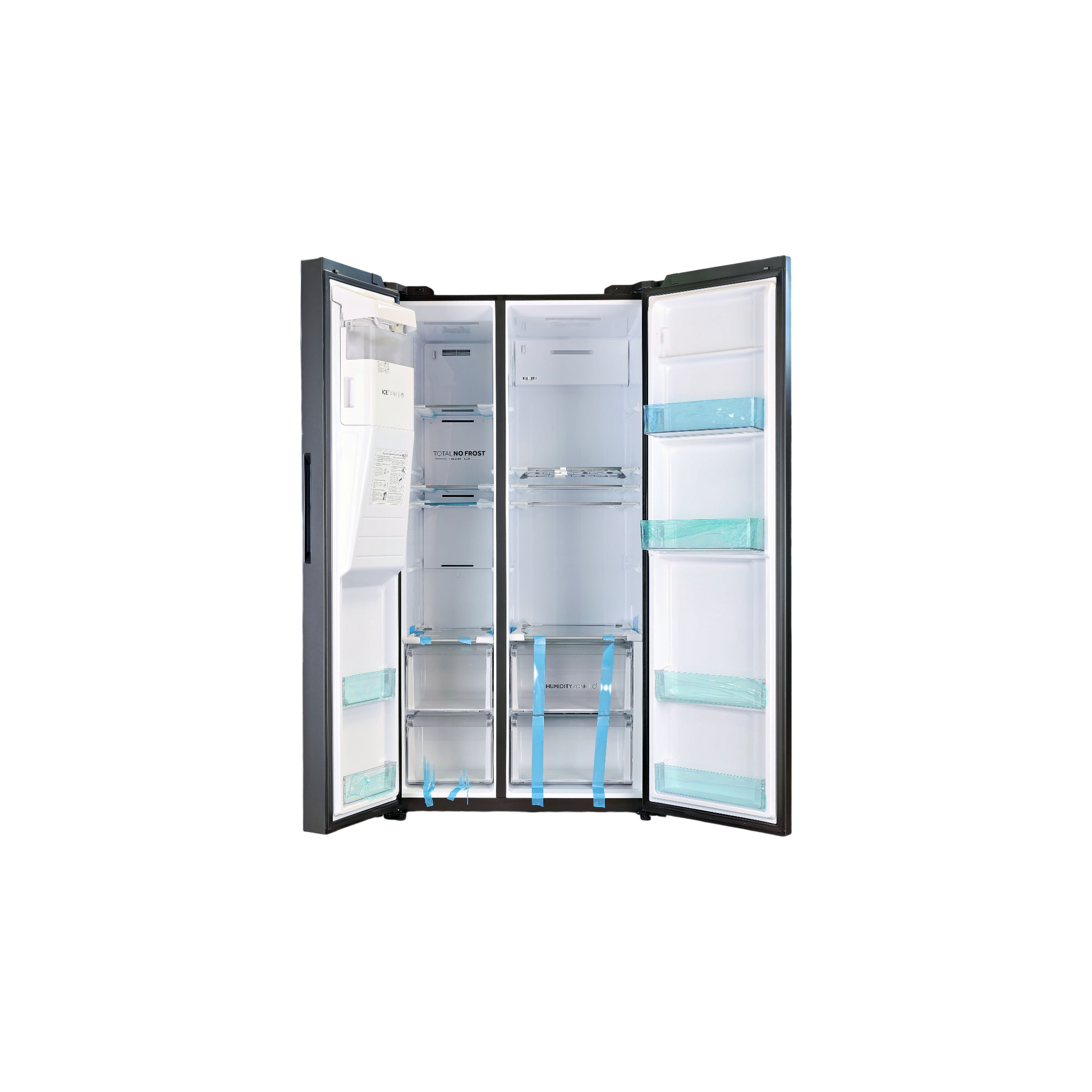 Réfrigérateur Américain 601 L Reconditionné HAIER HSW59F18EIPT : vue de l'intérieur