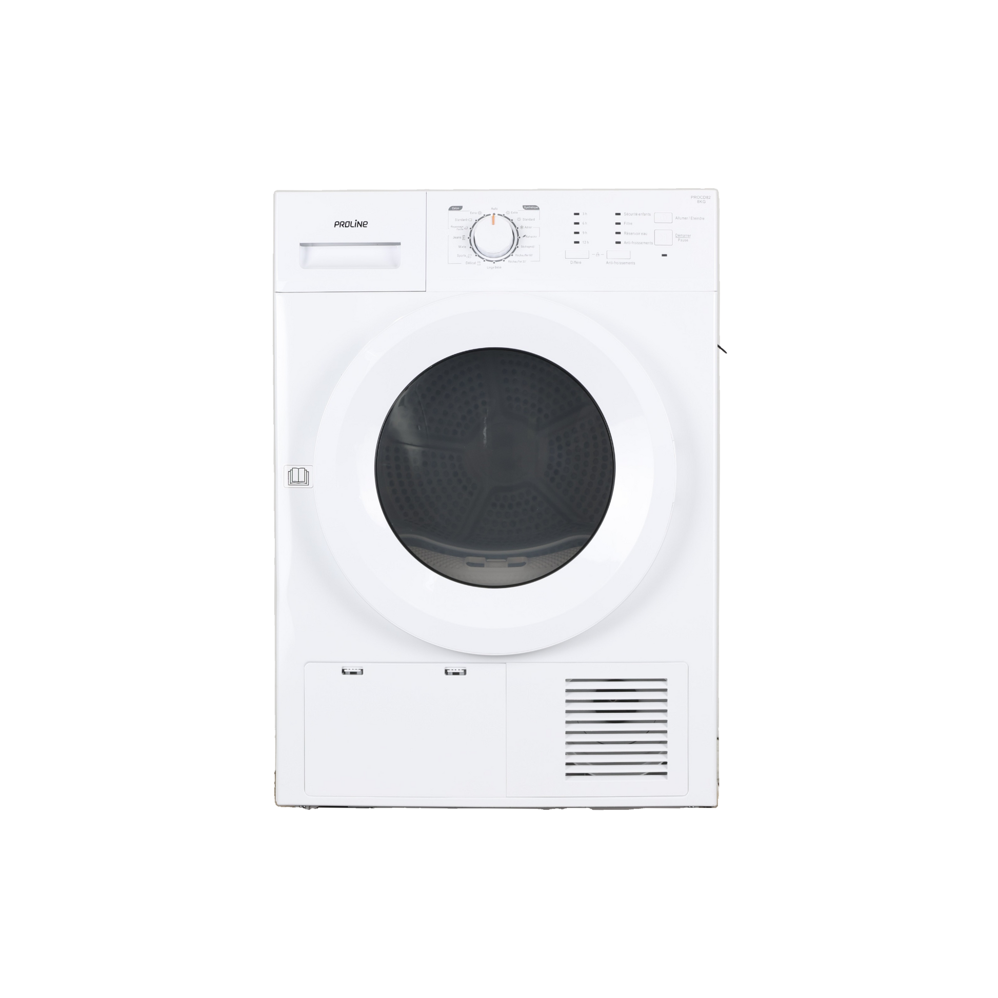 Seche-Linge Condensation 8 kg Reconditionné THOMSON THTD80WH : vue de face