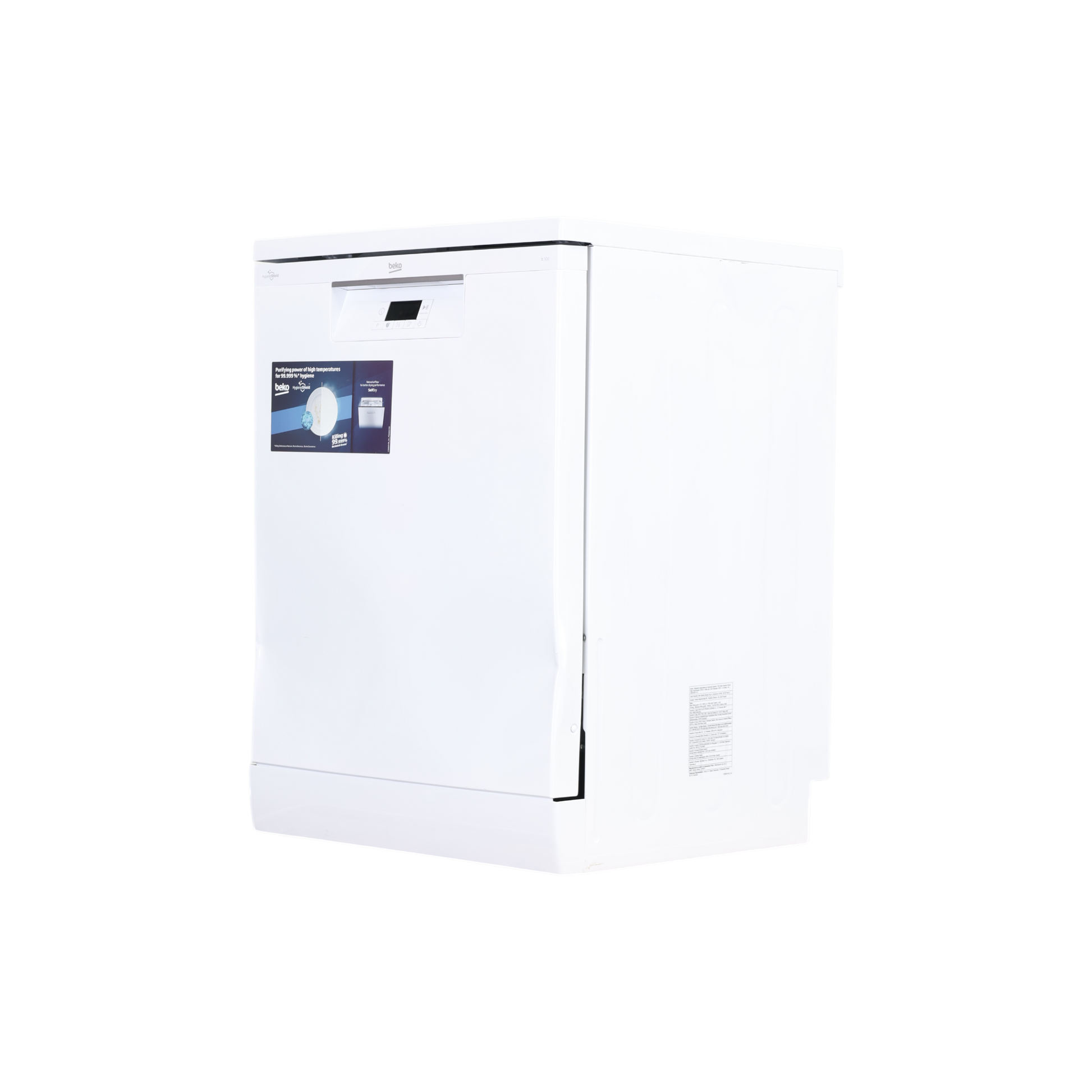 Lave-Vaisselle Pose Libre 14 Cvts Reconditionné BEKO BDFN15D431W : vue du côté gauche