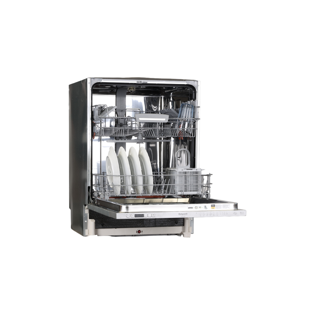 Lave-Vaisselle Encastrable 14 Cvts Reconditionné HOTPOINT HIO3T141W : vue de l'intérieur