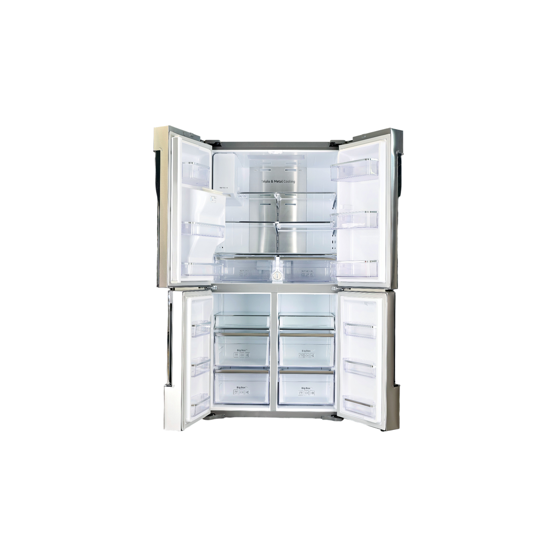 Réfrigérateur Multi-Portes 564 L Reconditionné SAMSUNG RF56J9040SR : vue de l'intérieur