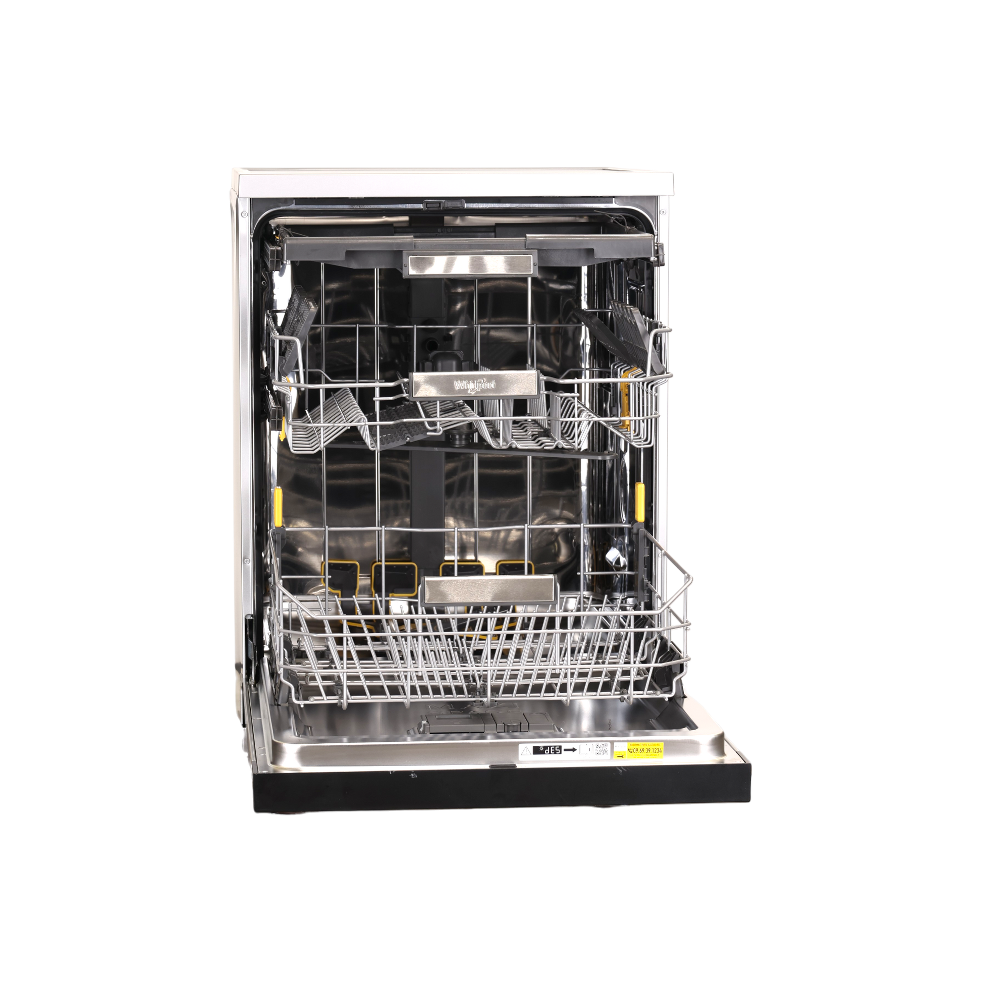 Lave-Vaisselle Pose Libre 15 Cvts Reconditionné WHIRLPOOL W7FHS41S : vue de l'intérieur