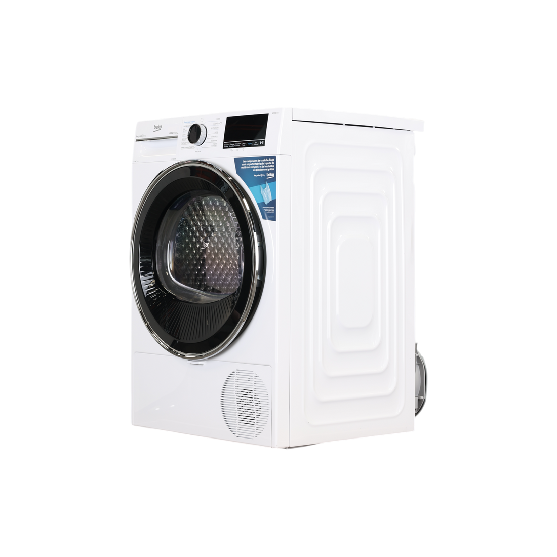 Seche-Linge Pompe À Chaleur 8 kg Reconditionné BEKO B5T48243W : vue du côté gauche