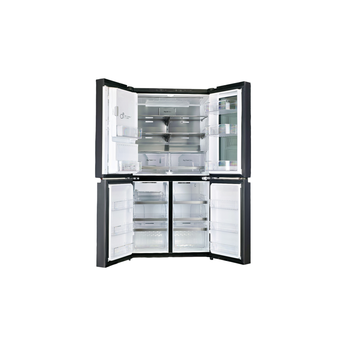 Réfrigérateur Avec Congélateur 638 L Reconditionné LG GMG960EVEE : vue de l'intérieur