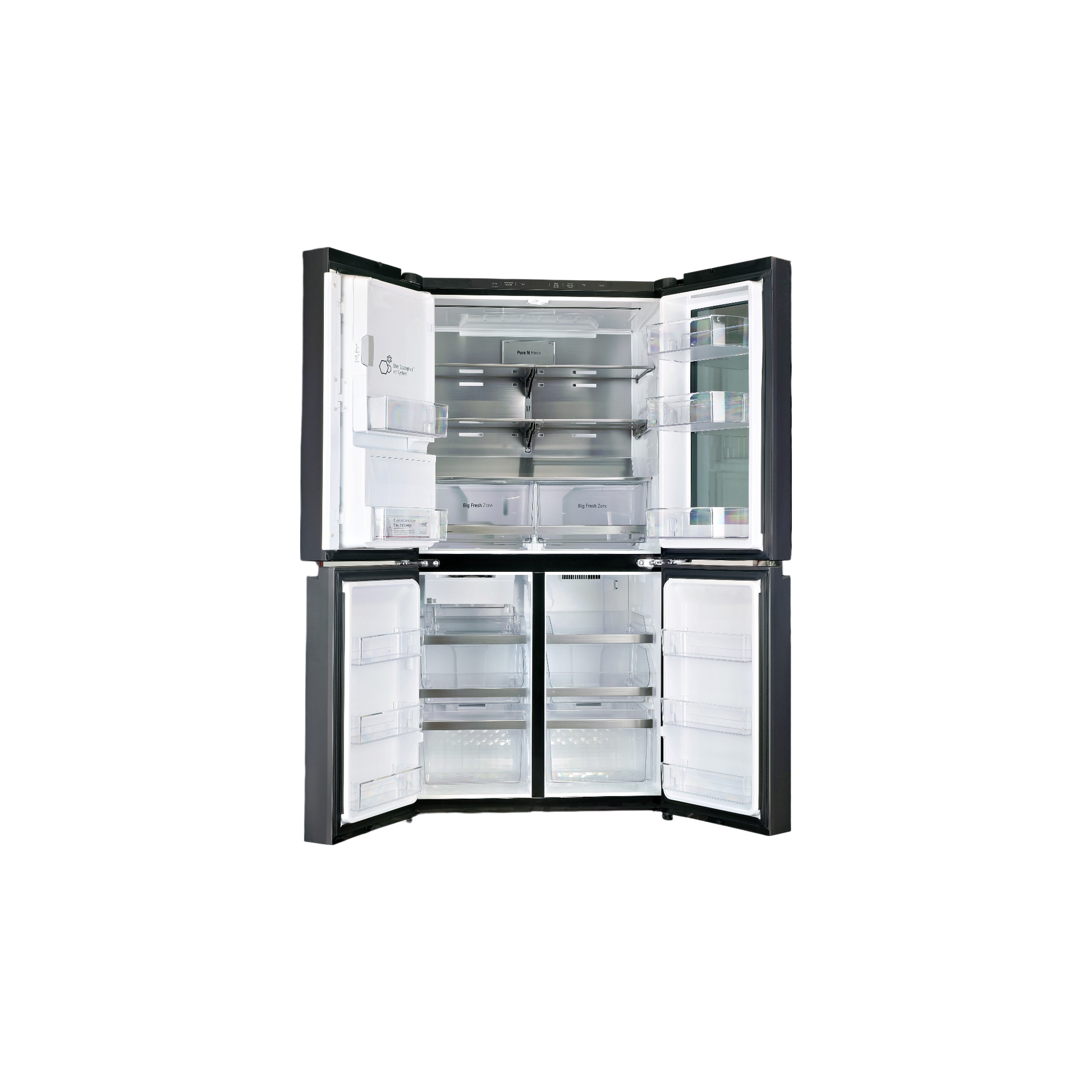 Réfrigérateur Avec Congélateur 638 L Reconditionné LG GMG960EVEE : vue de l'intérieur
