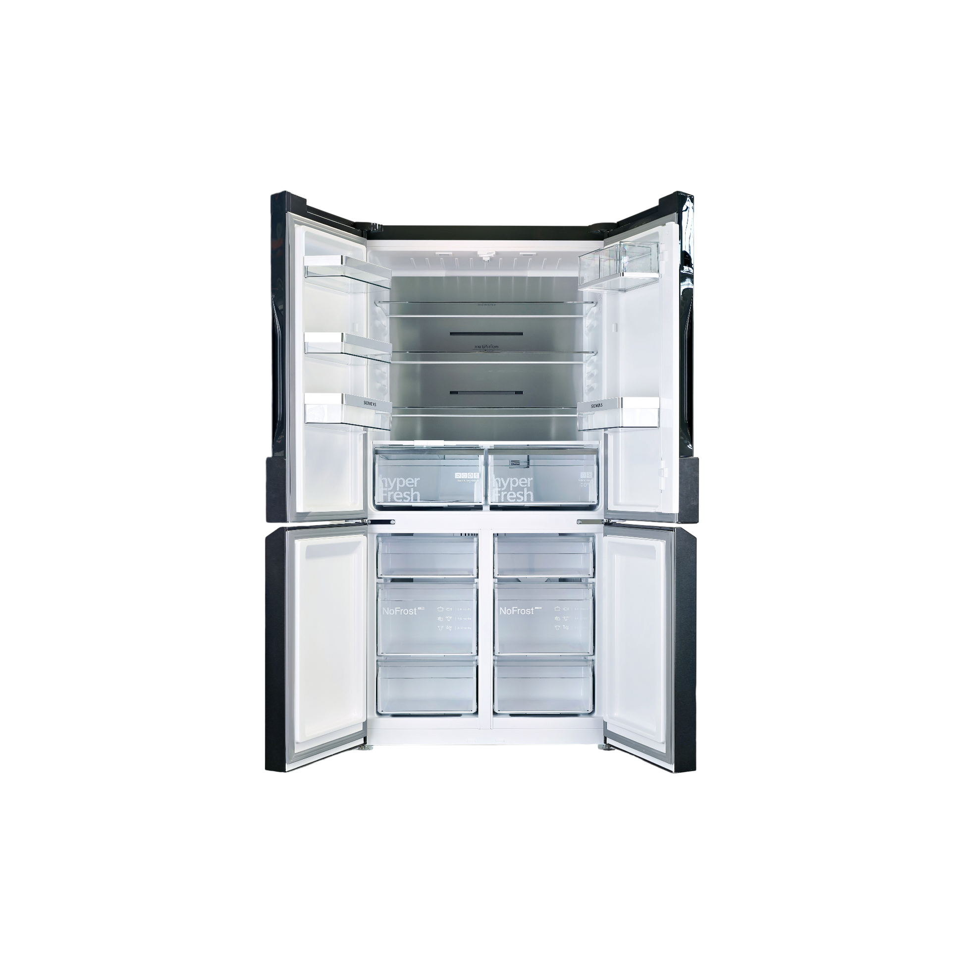 Réfrigérateur Multi-Portes 605 L Reconditionné SIEMENS KF96NAXEA : vue de l'intérieur