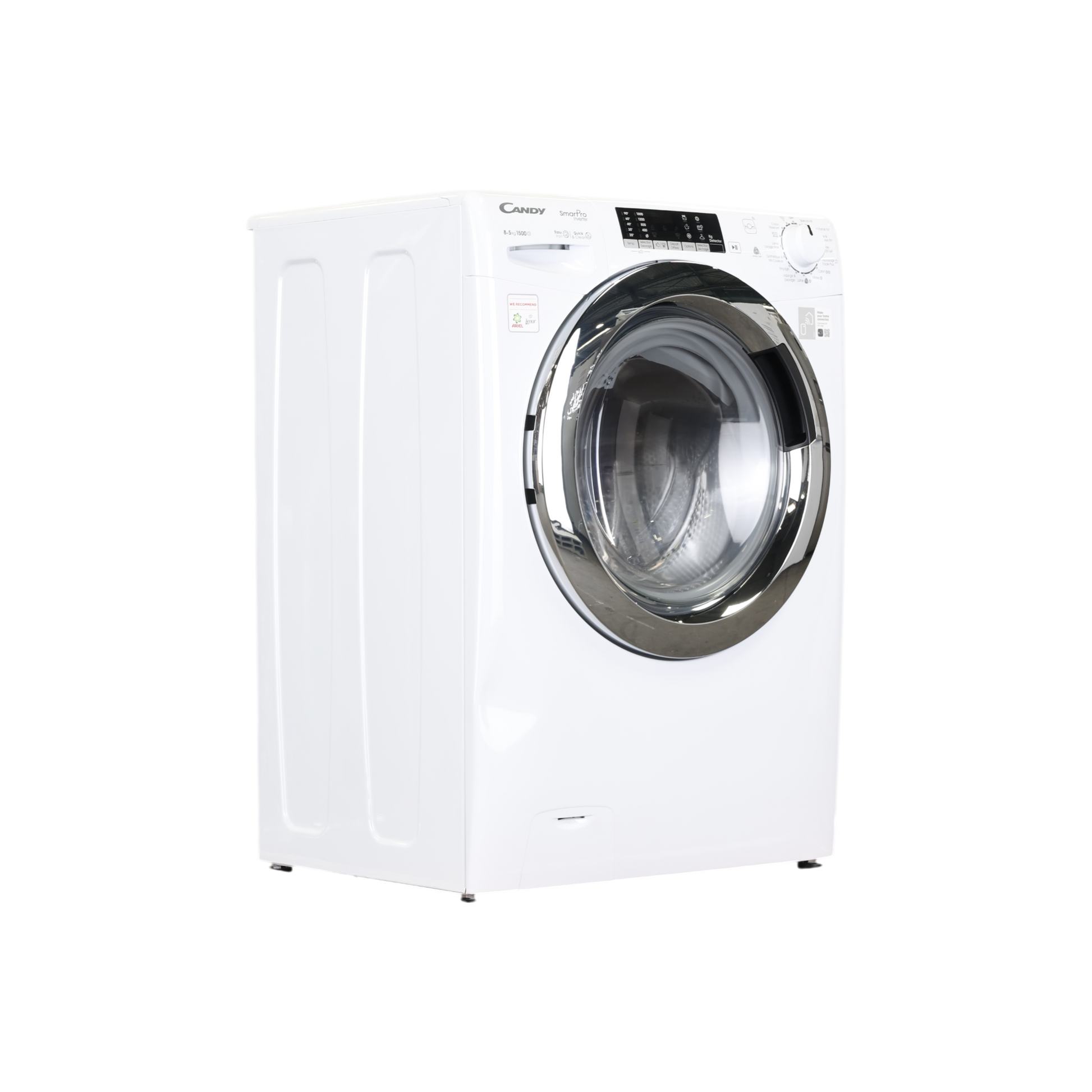 Lave-Linge Sechant 8 kg Reconditionné CANDY CSOW5854TWMC-S : vue du côté droit