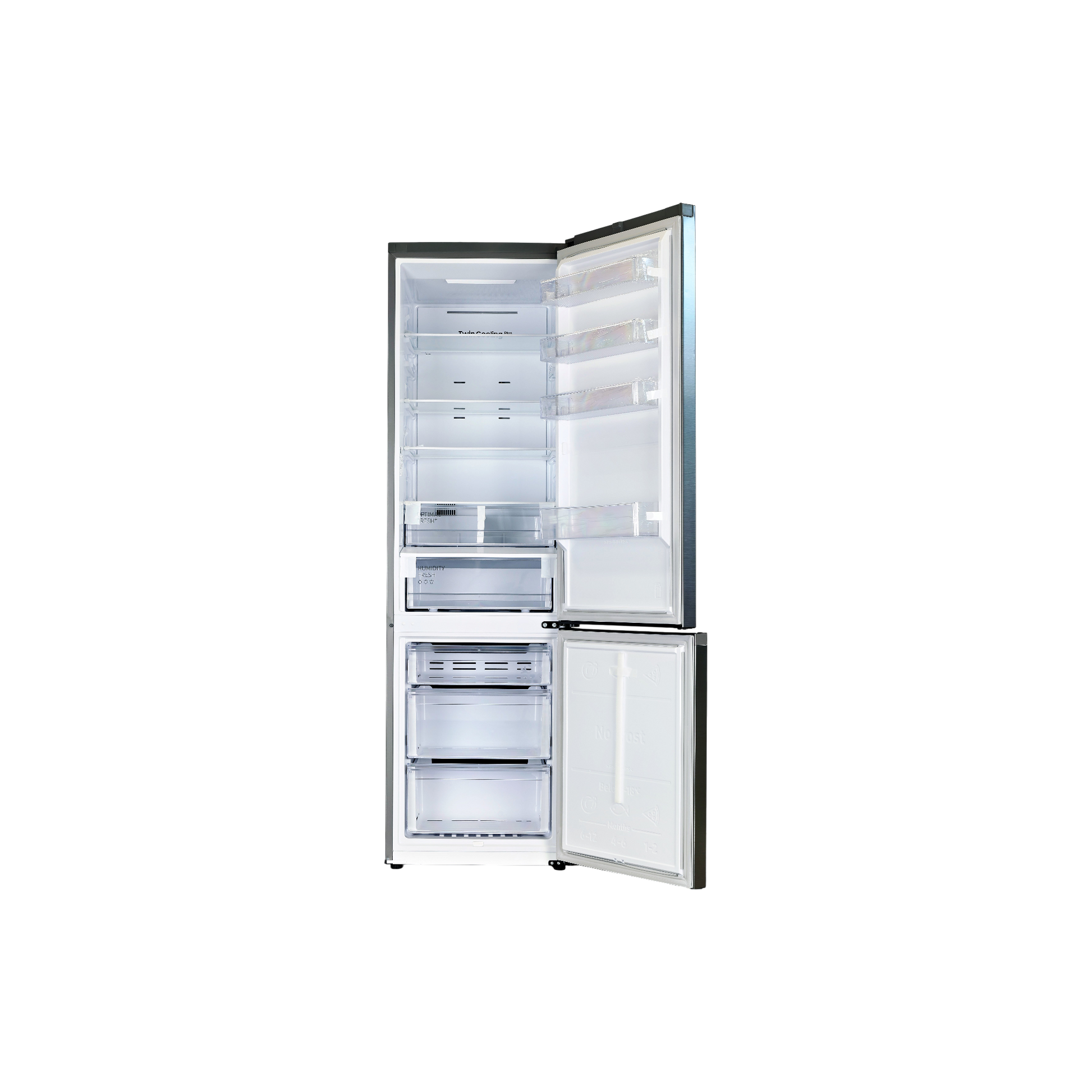Réfrigérateur Avec Congélateur 387 L Reconditionné SAMSUNG RB38T607BS9 : vue de l'intérieur