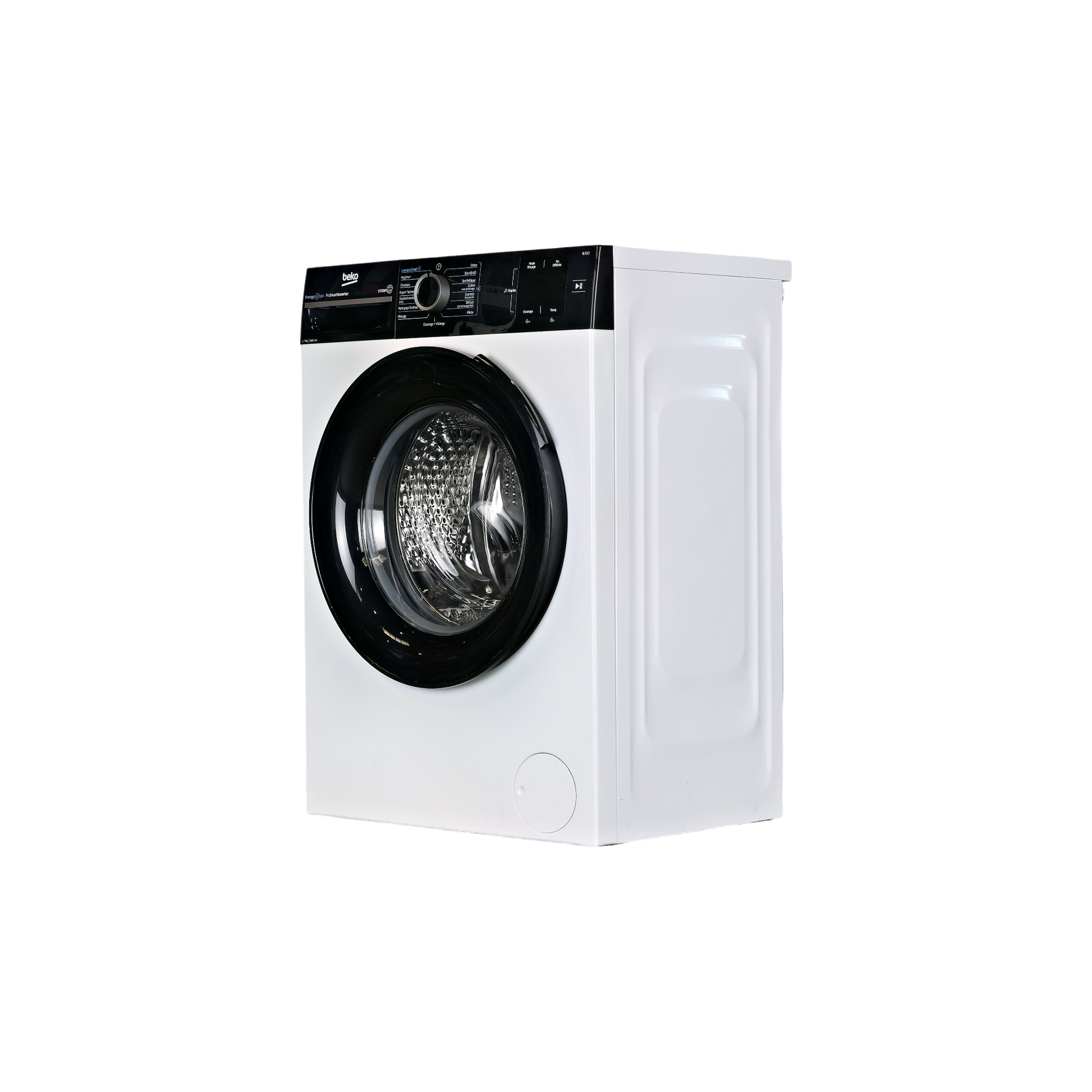 Lave-Linge Hublot 8 kg Reconditionné BEKO BM34WFU48411 : vue du côté gauche