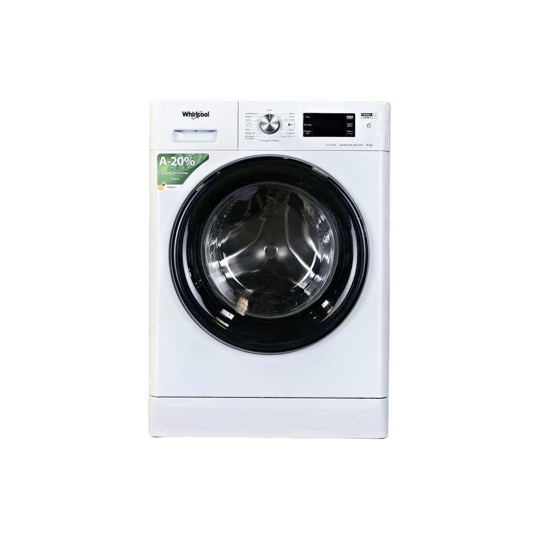 Lave-Linge Hublot 9 kg Reconditionné WHIRLPOOL FFBB9489BVFR : vue de face
