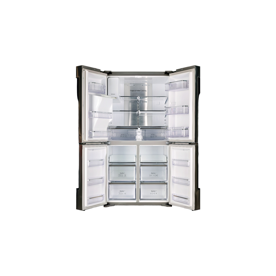 Réfrigérateur Multi-Portes 564 L Reconditionné SAMSUNG RF56J9040SR : vue de l'intérieur
