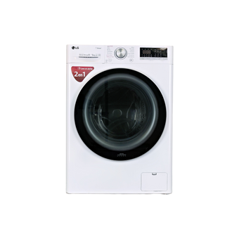 Lave-Linge Sechant 8 kg Reconditionné LG F854N51WHSB : vue de face