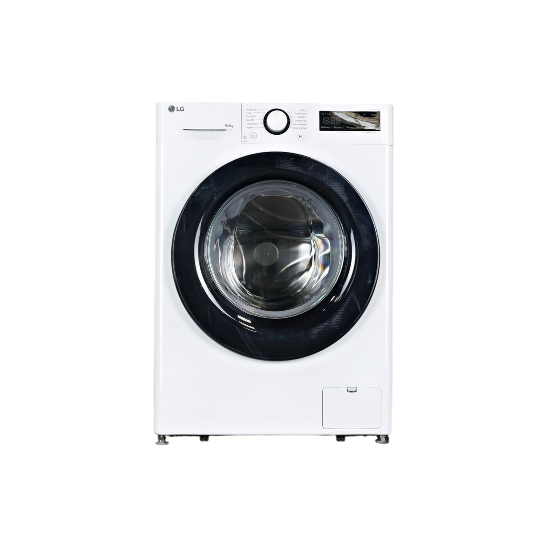 Lave-Linge Sechant 9 kg Reconditionné LG F964R35WR : vue de face