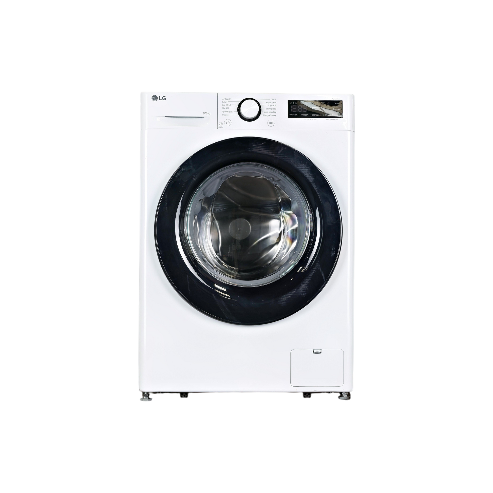 Lave-Linge Sechant 9 kg Reconditionné LG F964R35WR : vue de face