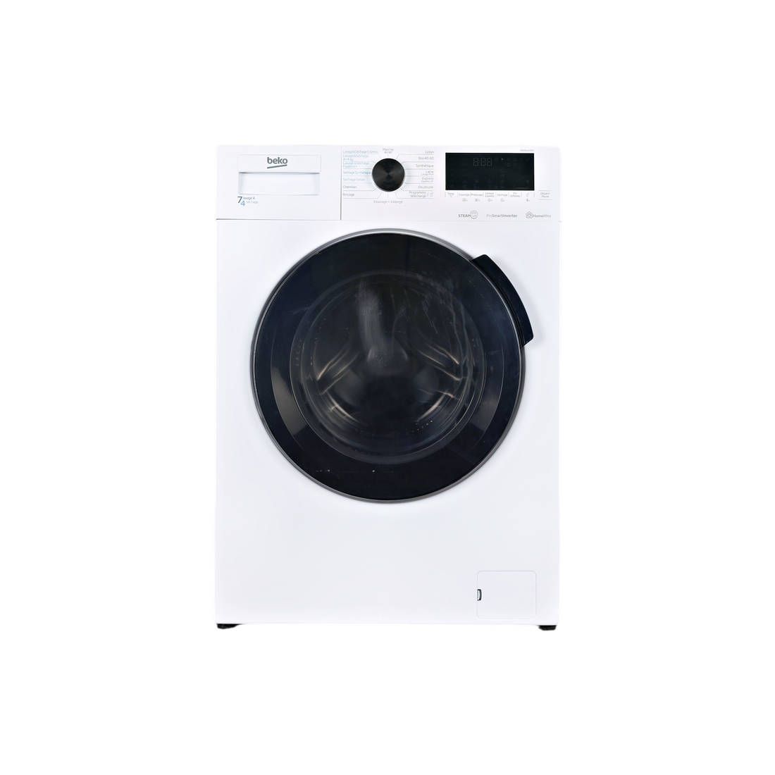 Lave-Linge Sechant 7 kg Reconditionné BEKO HTE7614YBST : vue de face