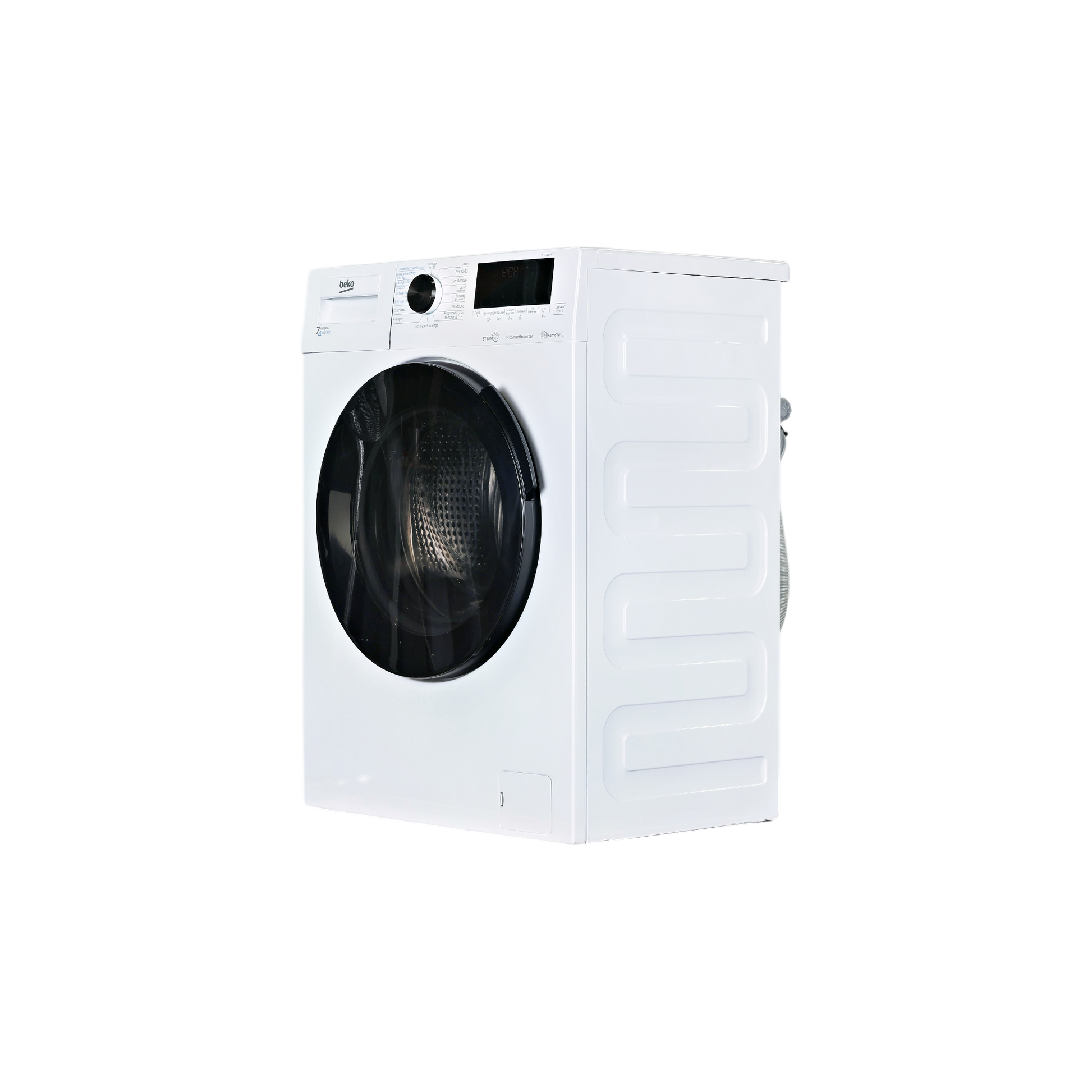 Lave-Linge Sechant 7 kg Reconditionné BEKO HTE7614YBST : vue du côté gauche