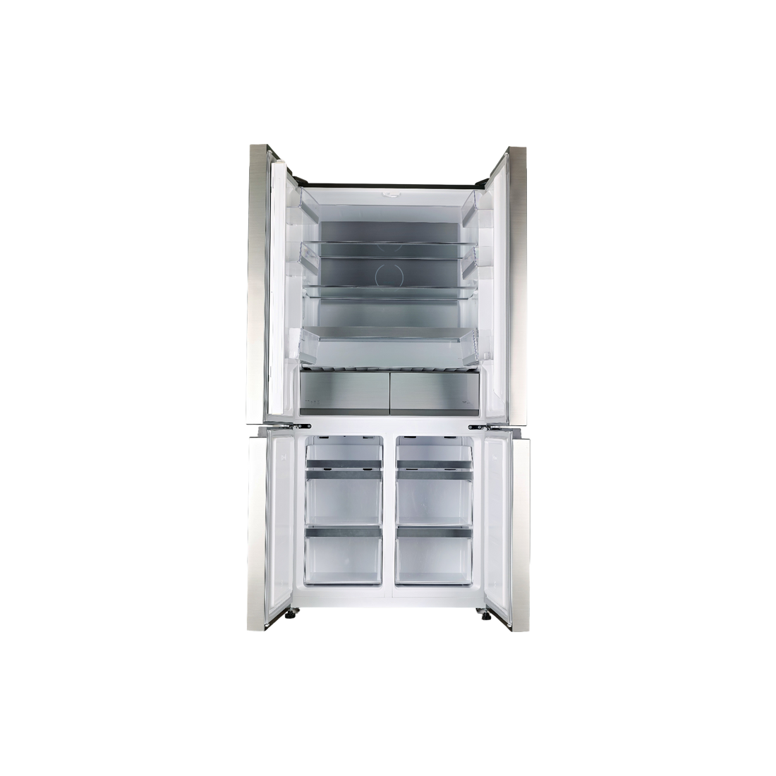 Réfrigérateur Multi-Portes 522 L Reconditionné SCHNEIDER SCMDC522HNFX : vue de l'intérieur
