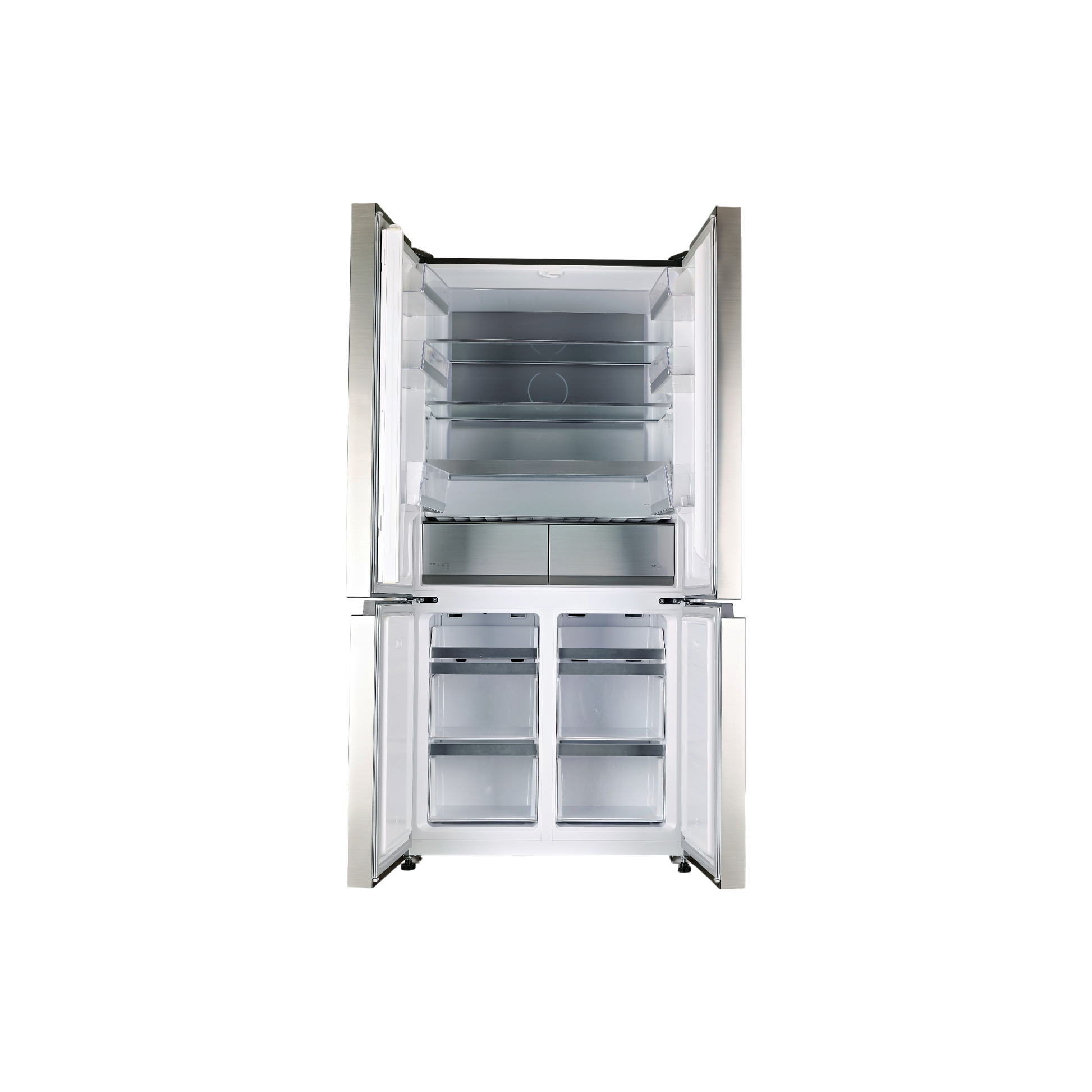 Réfrigérateur Multi-Portes 522 L Reconditionné SCHNEIDER SCMDC522HNFX : vue de l'intérieur