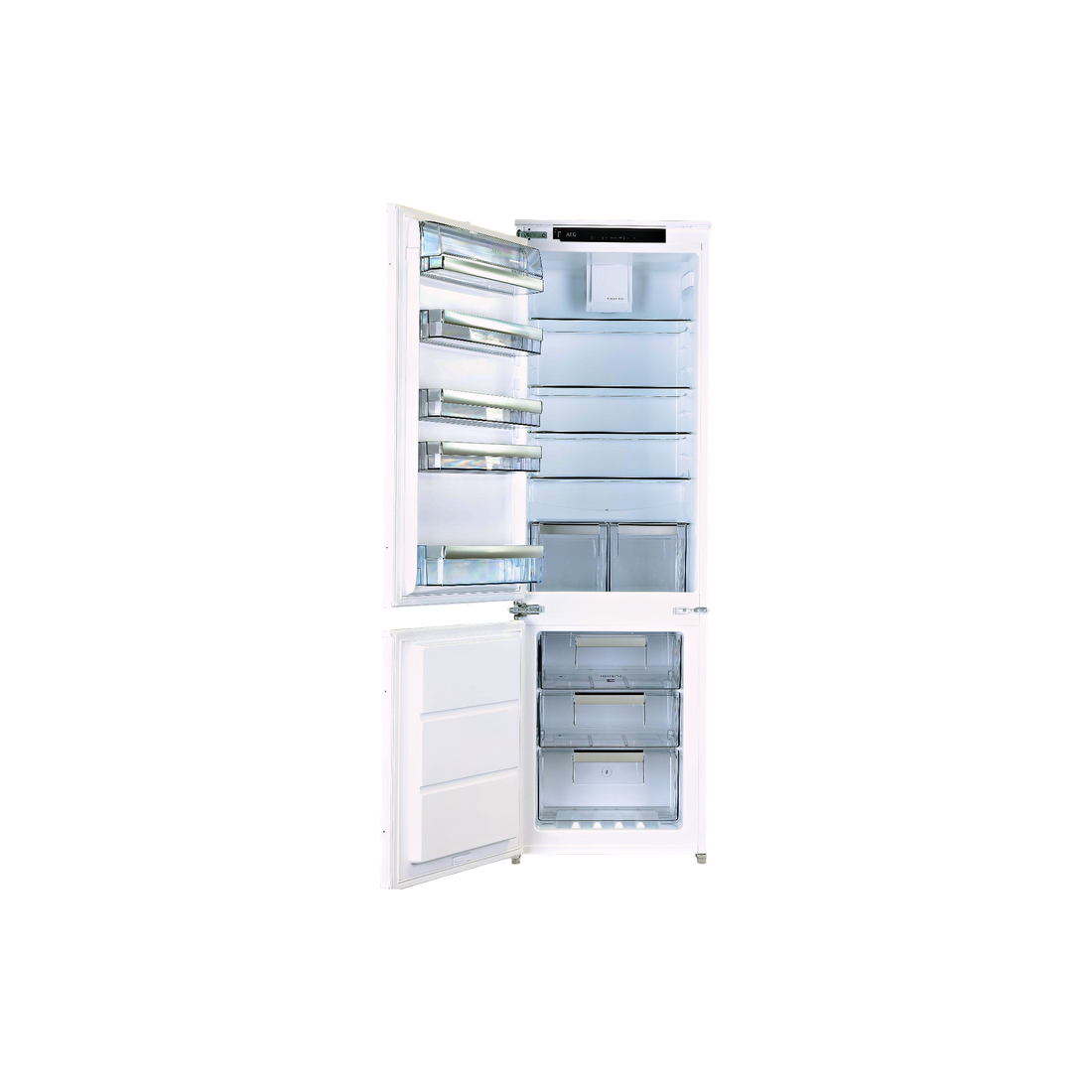 Réfrigérateur Encastrable 254 L Reconditionné AEG SCE818F6TS : vue de l'intérieur