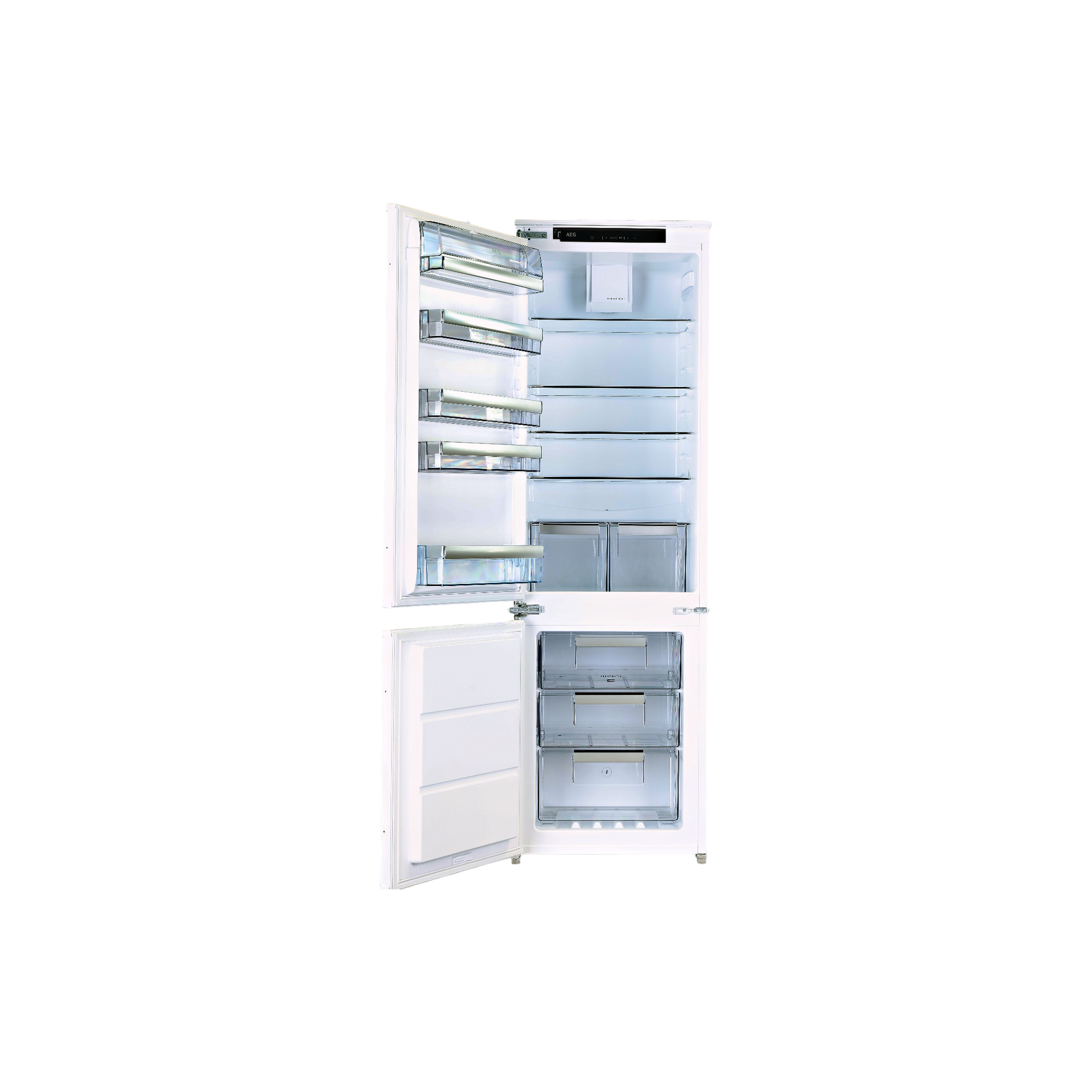 Réfrigérateur Encastrable 254 L Reconditionné AEG SCE818F6TS : vue de l'intérieur