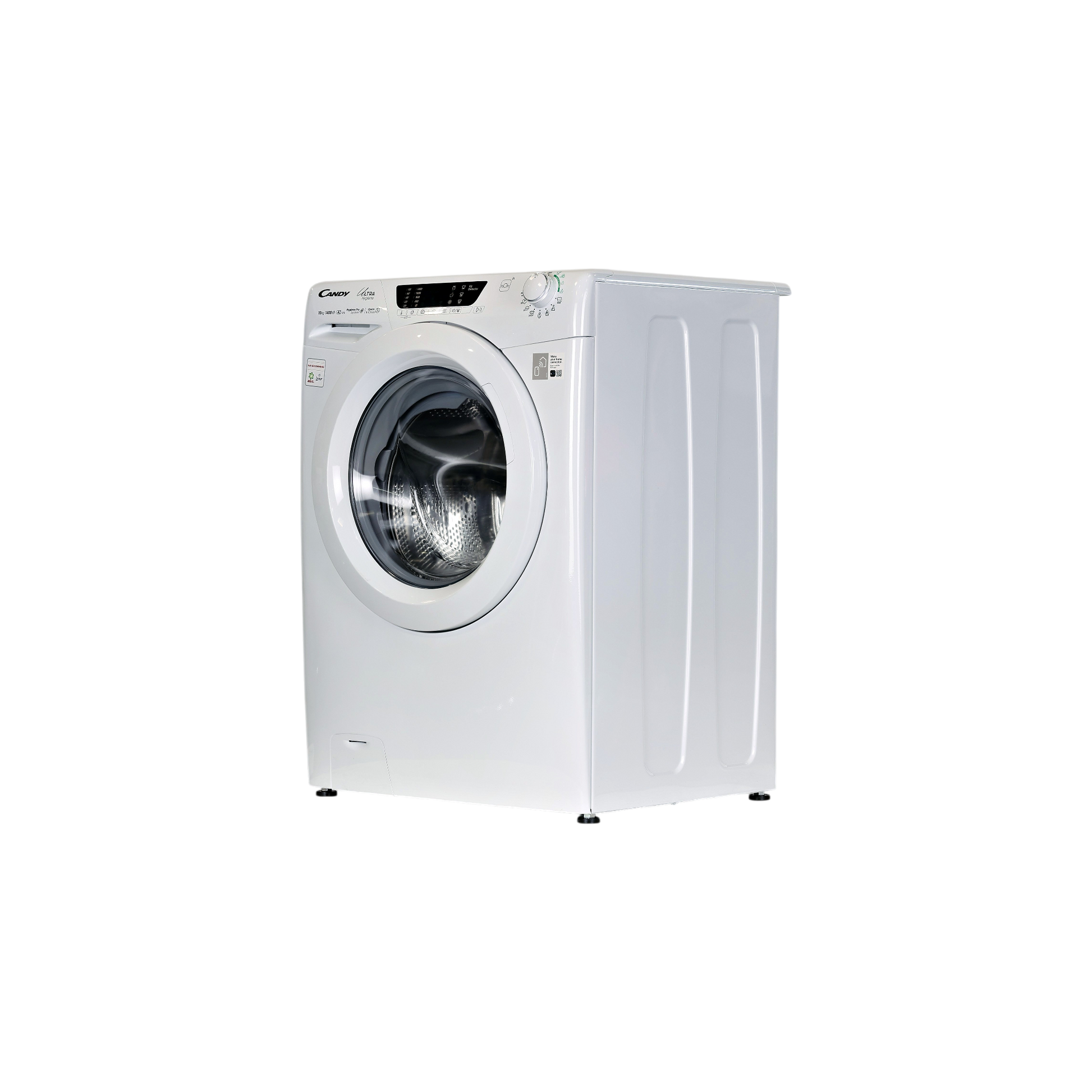 Lave-Linge Hublot 10 kg Reconditionné CANDY HES14104TWM6/1-S : vue du côté gauche