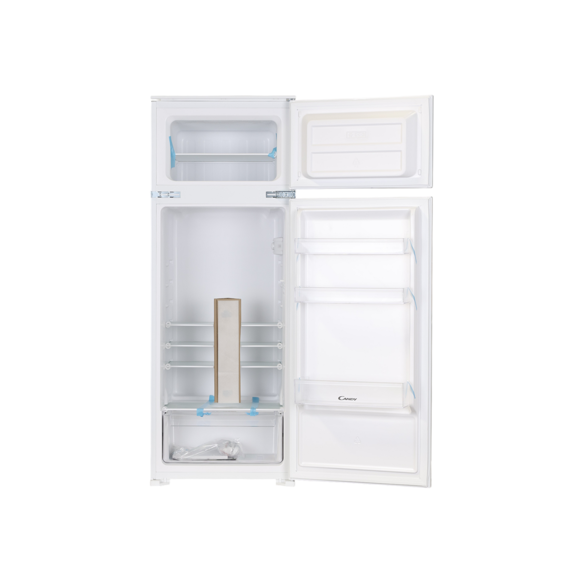 Réfrigérateur Encastrable 205 L Reconditionné CANDY CFBD 2450/2EH : vue de l'intérieur