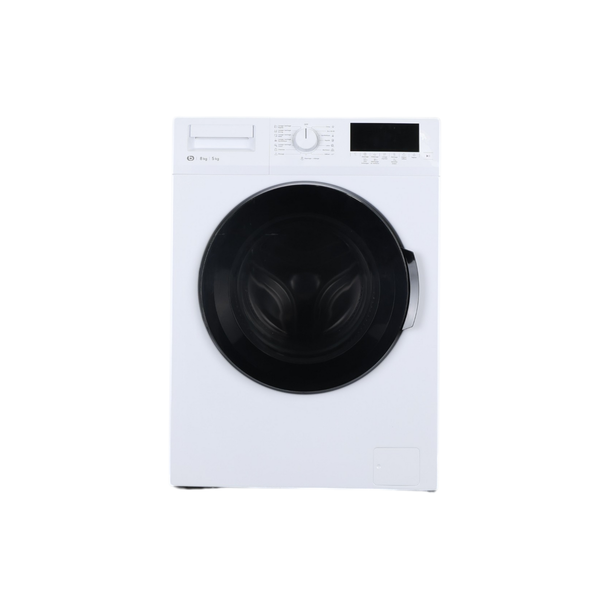 Lave-Linge Sechant 8 kg Reconditionné ESSENTIEL B ELS85-1B : vue de face