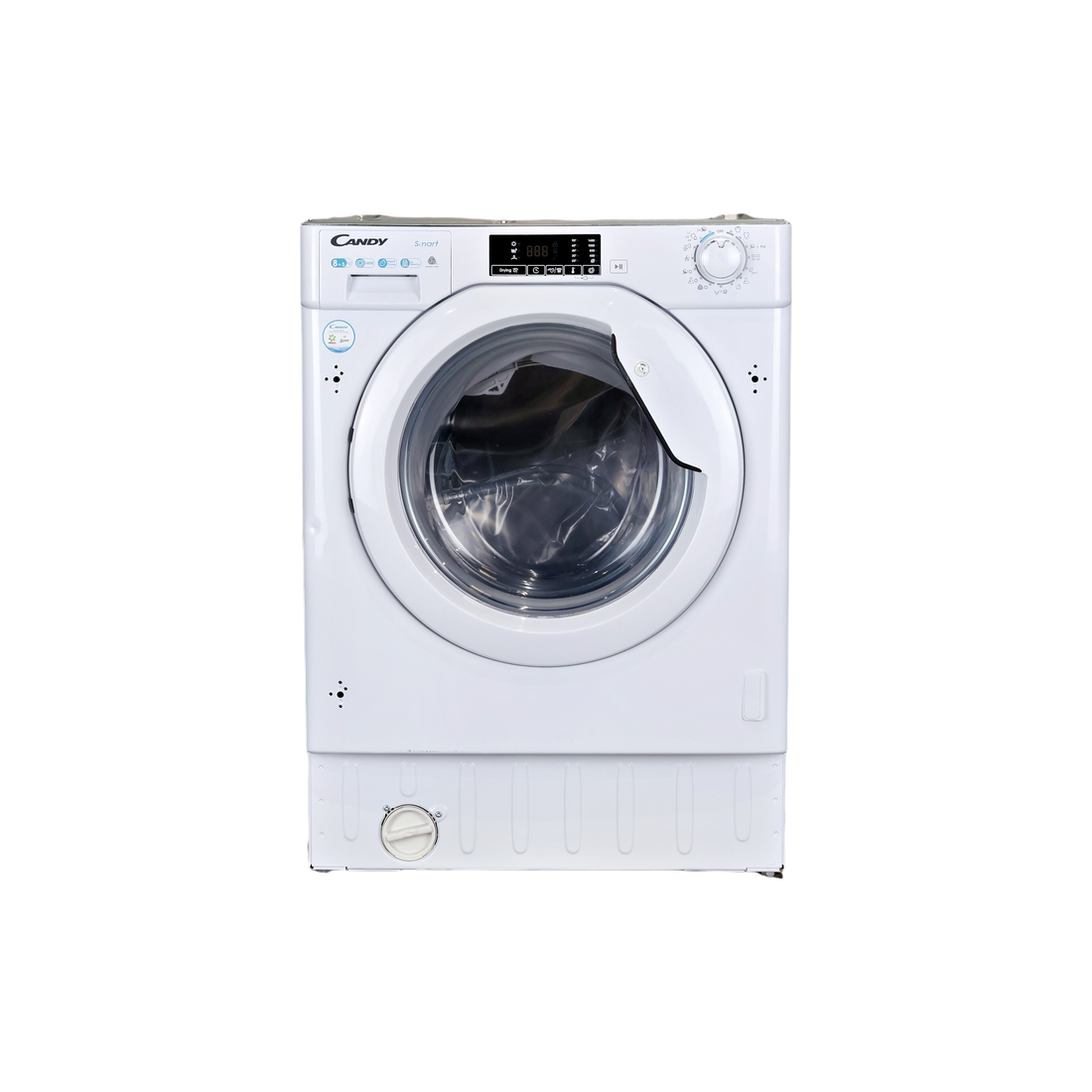Lave-Linge Sechant 8 kg Reconditionné CANDY CBD485D1E/1-S : vue de face