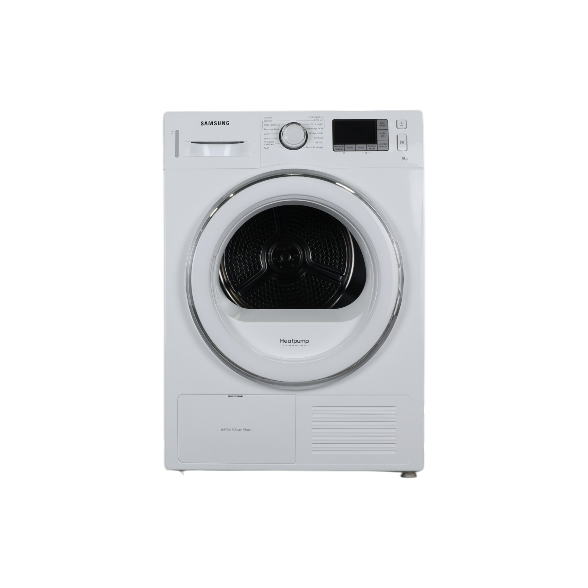 Seche-Linge Pompe À Chaleur 8 kg Reconditionné SAMSUNG DV80F5E5HGW : vue de face