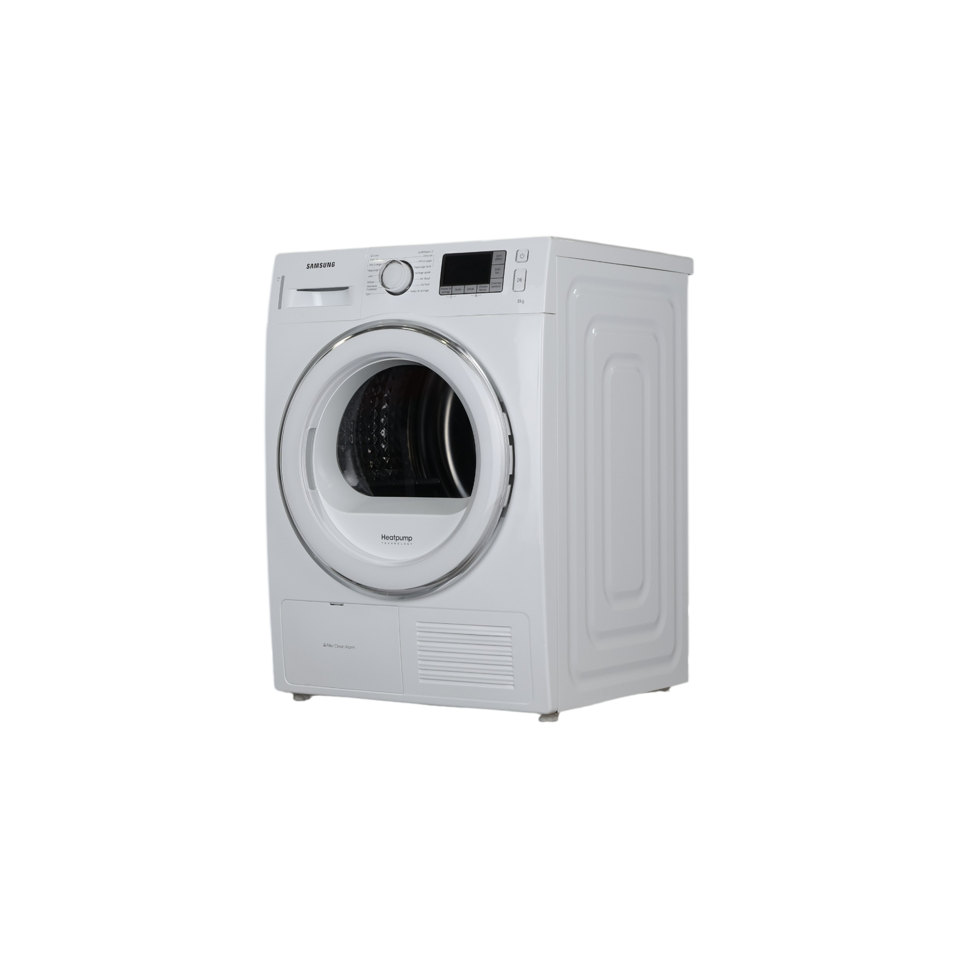 Seche-Linge Pompe À Chaleur 8 kg Reconditionné SAMSUNG DV80F5E5HGW : vue du côté gauche