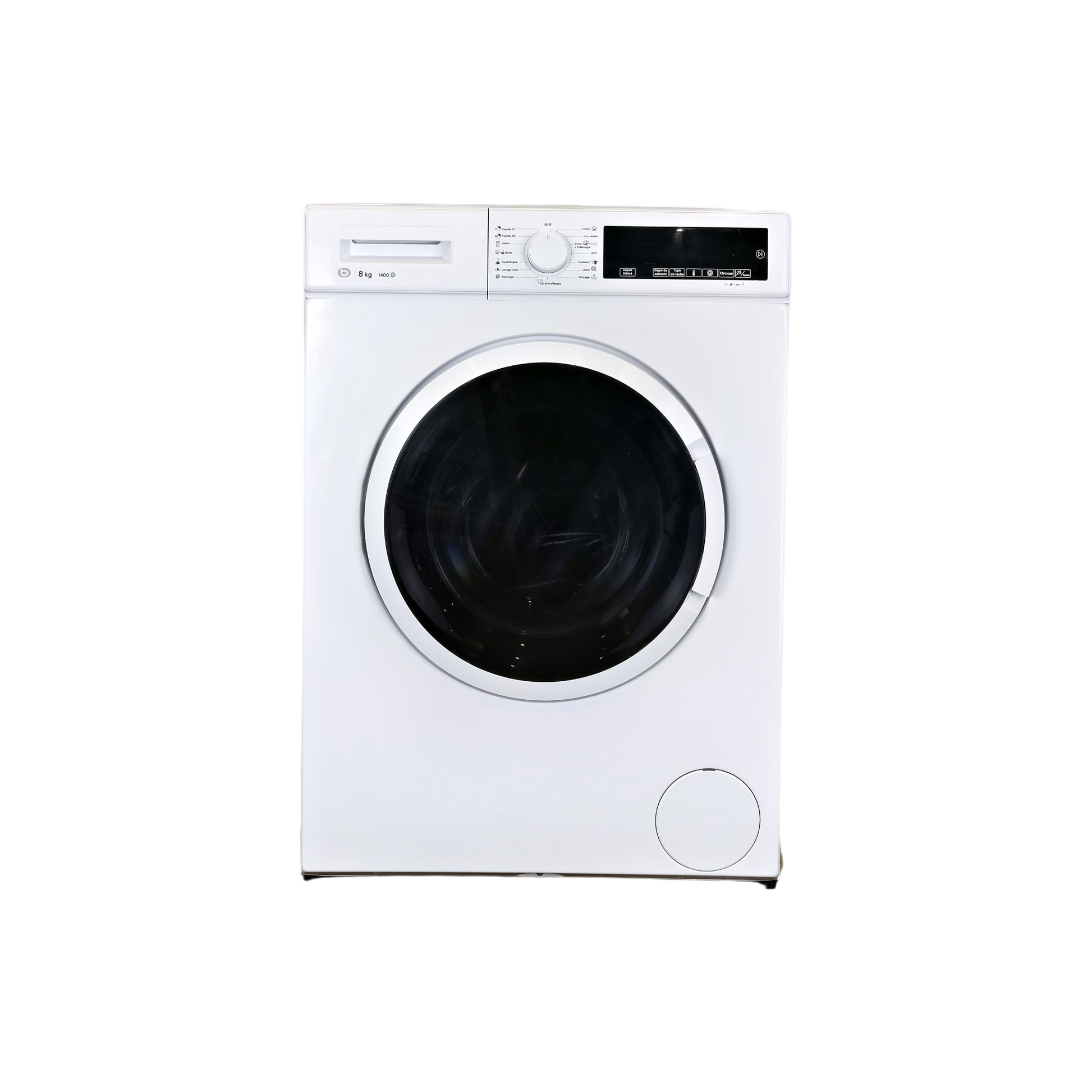 Lave-Linge Hublot 8 kg Reconditionné ESSENTIEL B ELF814-3B : vue de face