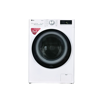Lave-Linge Sechant 8.5 kg Reconditionné LG F852SV50WRS : vue de face