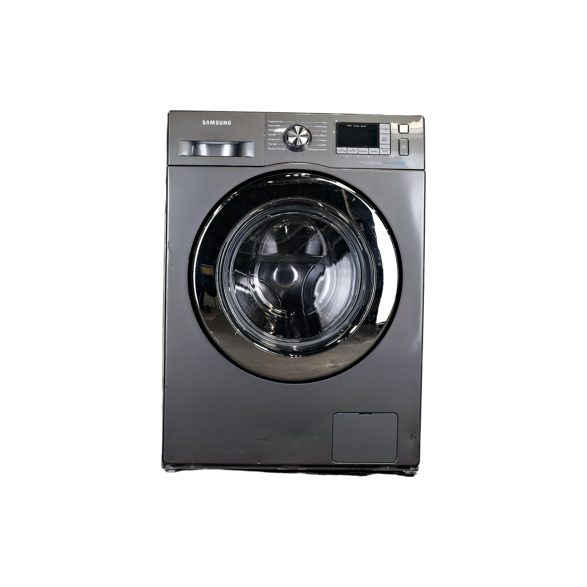 Lave-Linge Hublot 7 kg Reconditionné SAMSUNG WF70F5E5W4X : vue de face