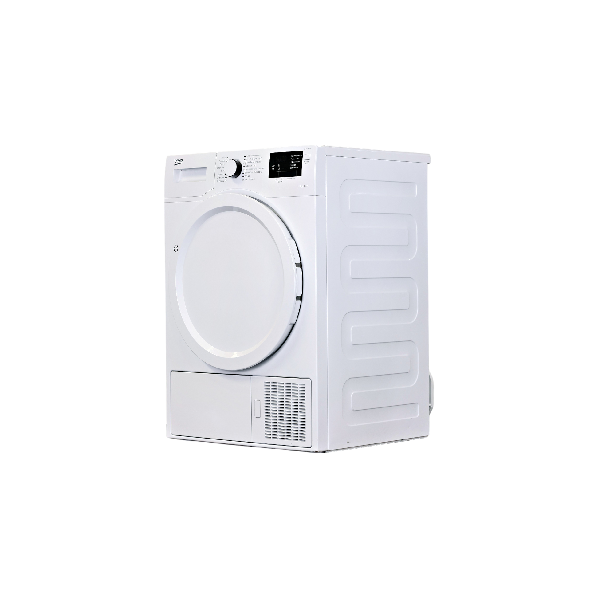 Seche-Linge Pompe À Chaleur 7 kg Reconditionné BEKO DS7433PA0W : vue du côté gauche