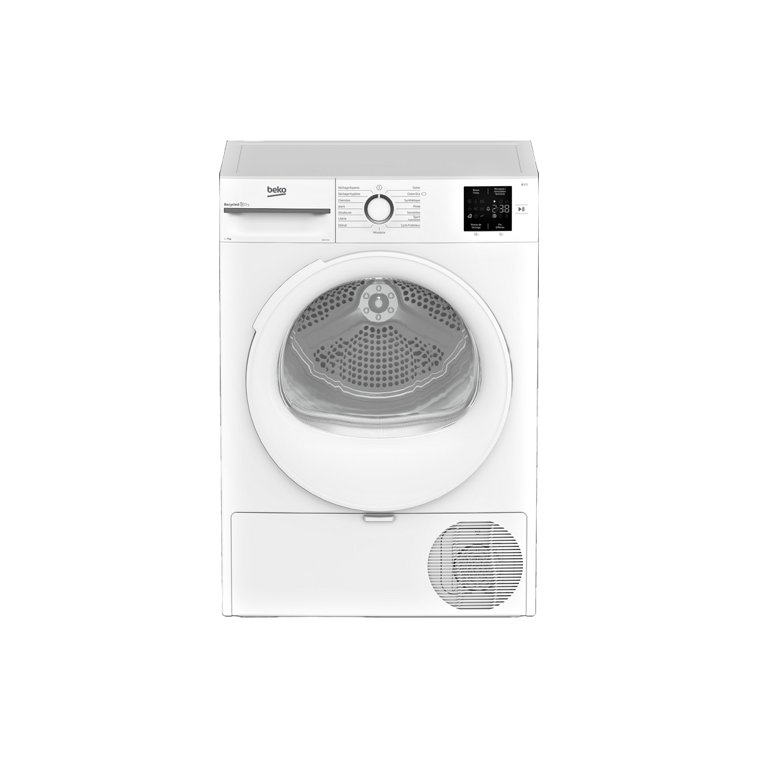 Seche-Linge Pompe À Chaleur 7 kg Reconditionné BEKO D0H1710 : vue de face