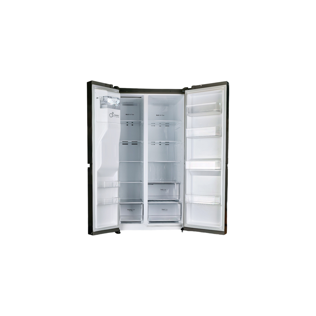 Réfrigérateur Américain 635 L Reconditionné LG GSLV50PZXF : vue de l'intérieur
