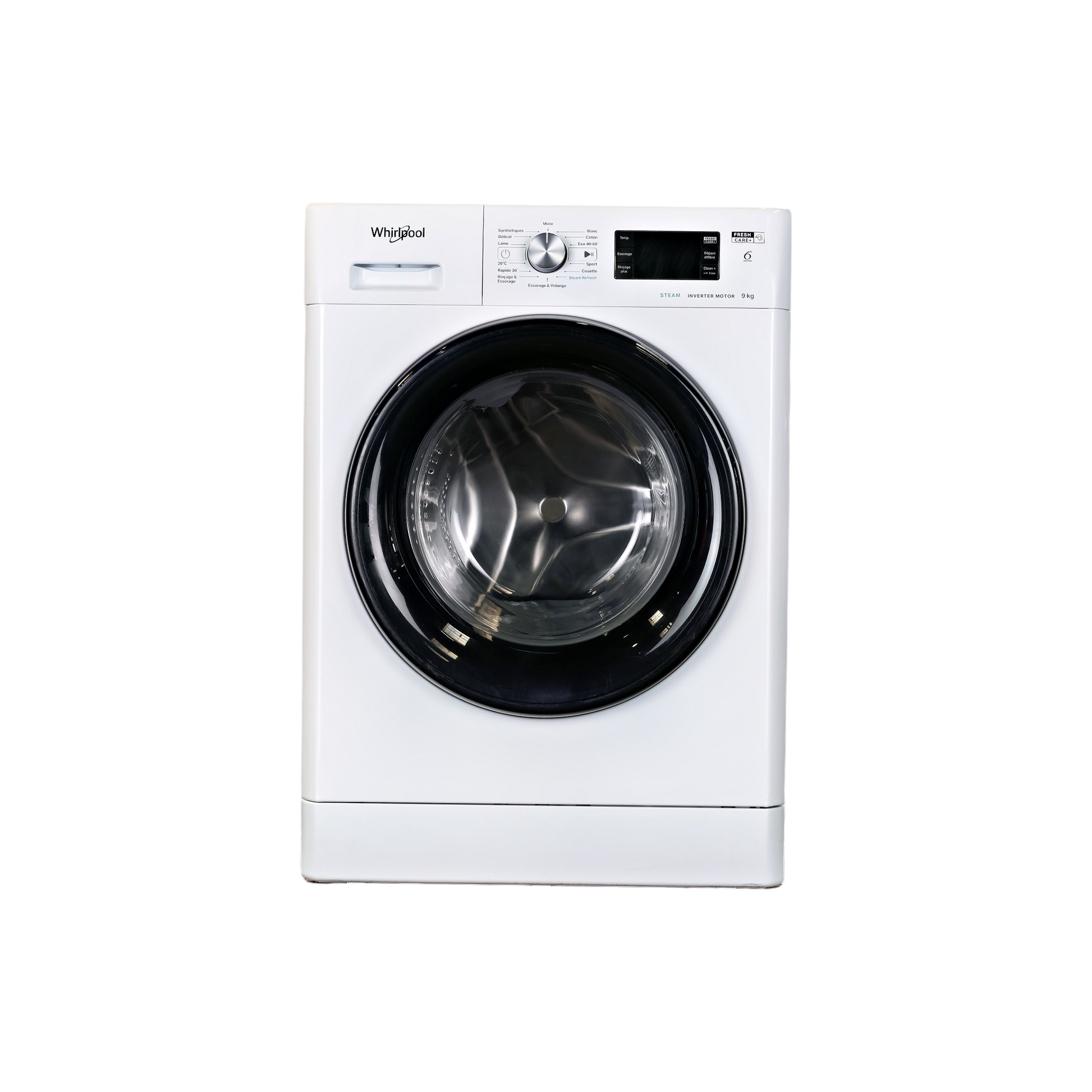 Lave-Linge Hublot 9 kg Reconditionné WHIRLPOOL FFBP9489BVFR : vue de face