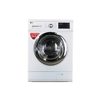 Lave-Linge Sechant 8 kg Reconditionné LG F854M22WR : vue de face