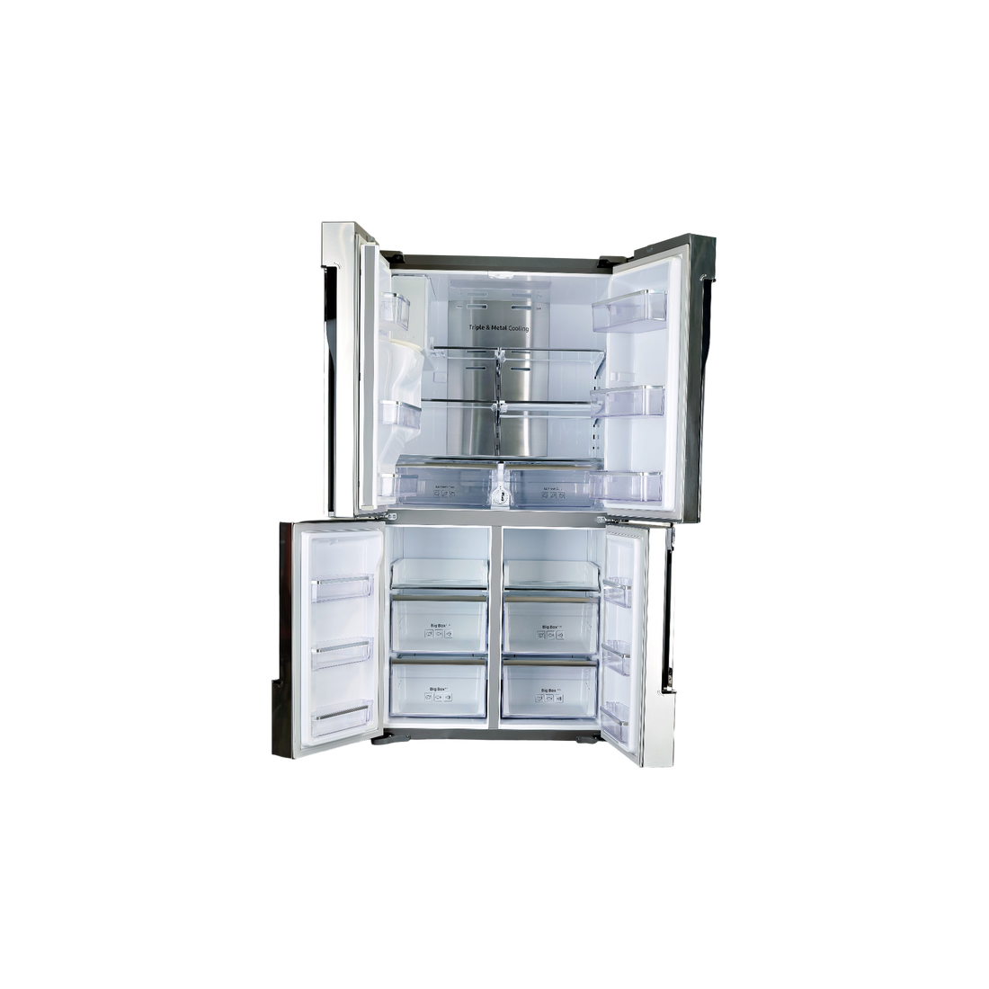 Réfrigérateur Multi-Portes 564 L Reconditionné SAMSUNG RF56J9040SR : vue de l'intérieur