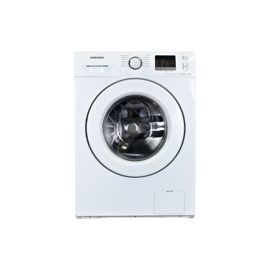 Lave-Linge Hublot 8 kg Reconditionné SAMSUNG WF80F5E0W4W : vue de face