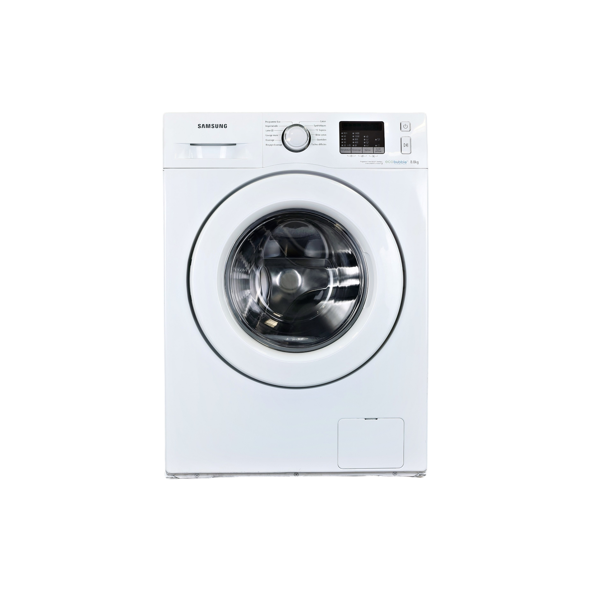 Lave-Linge Hublot 8 kg Reconditionné SAMSUNG WF80F5E0W4W : vue de face