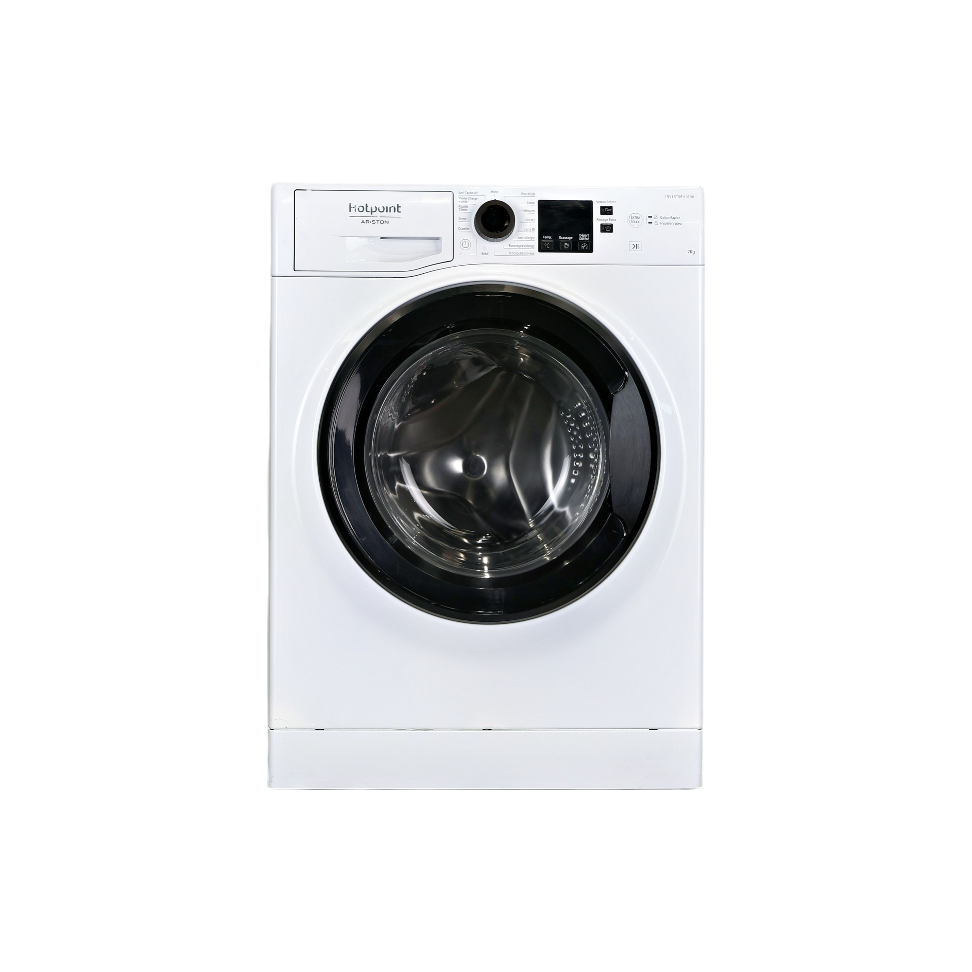 Lave-Linge Hublot 7 kg Reconditionné HOTPOINT NWS 7438 K FR N : vue de face